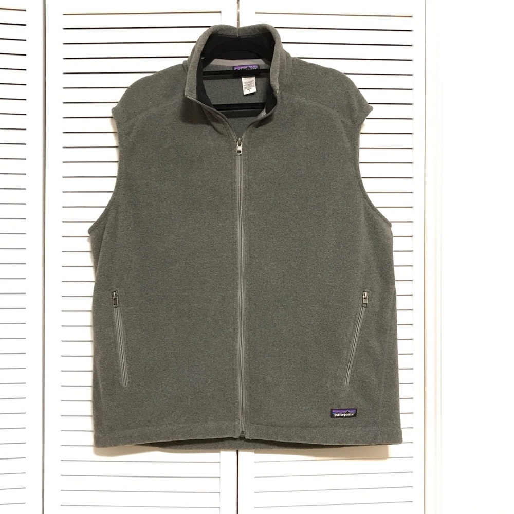 Men’s Patagonia Synchilla Fleece Vest, XL, Gray
